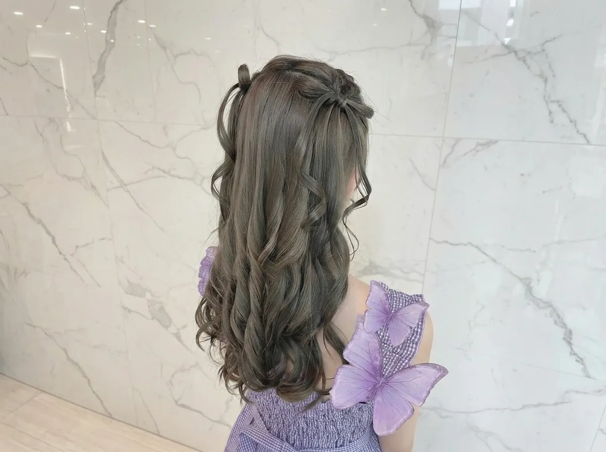 10分ヘアセット仕上がり例