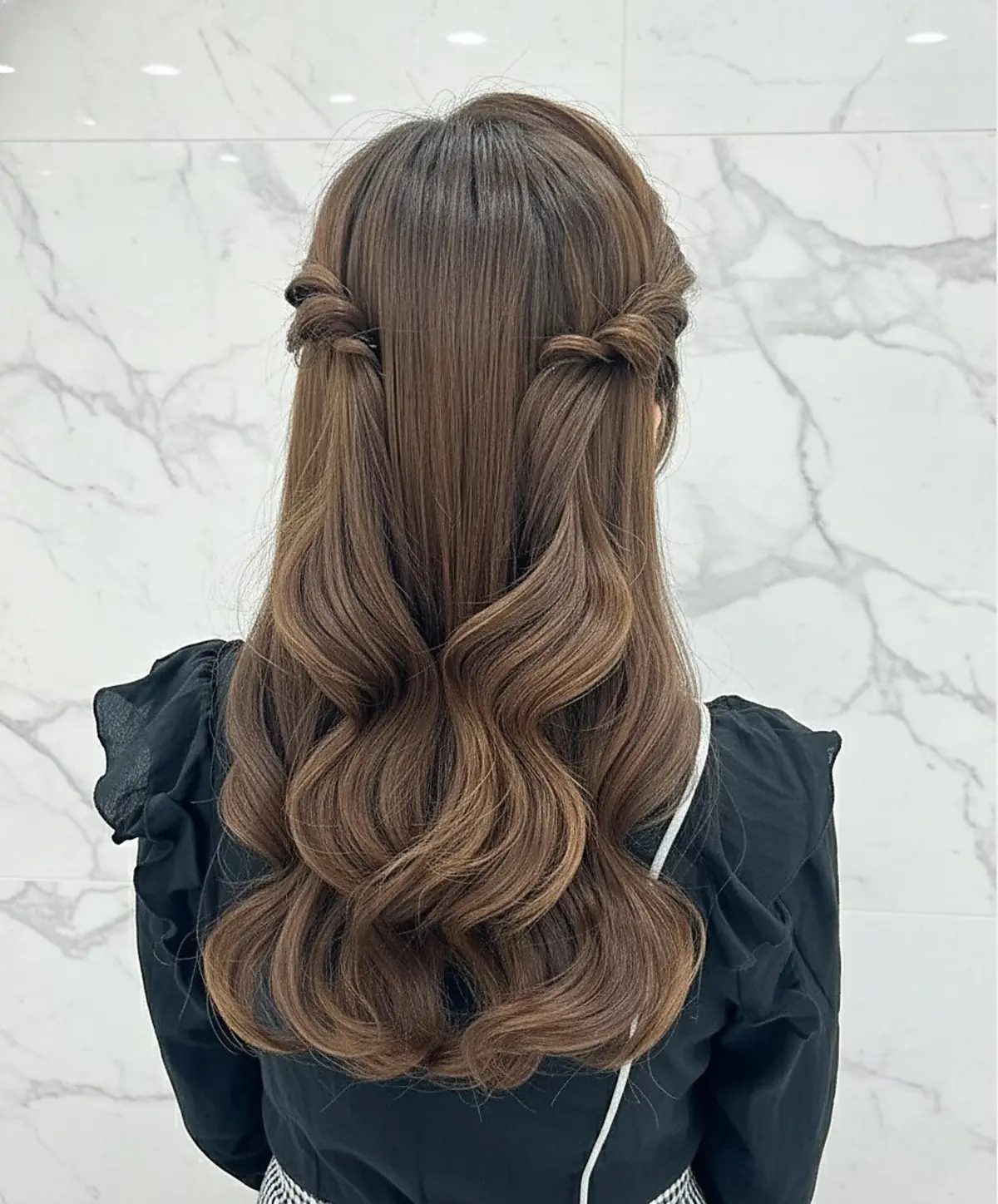 エレガントな巻きおろし