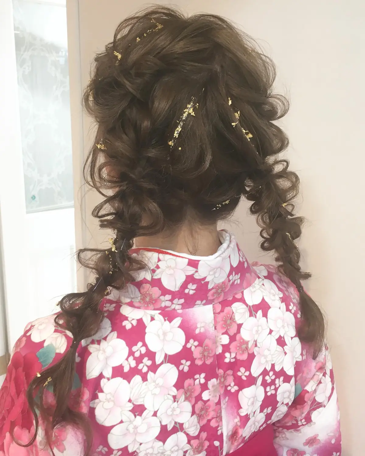 ツイン編みおろしスタイル