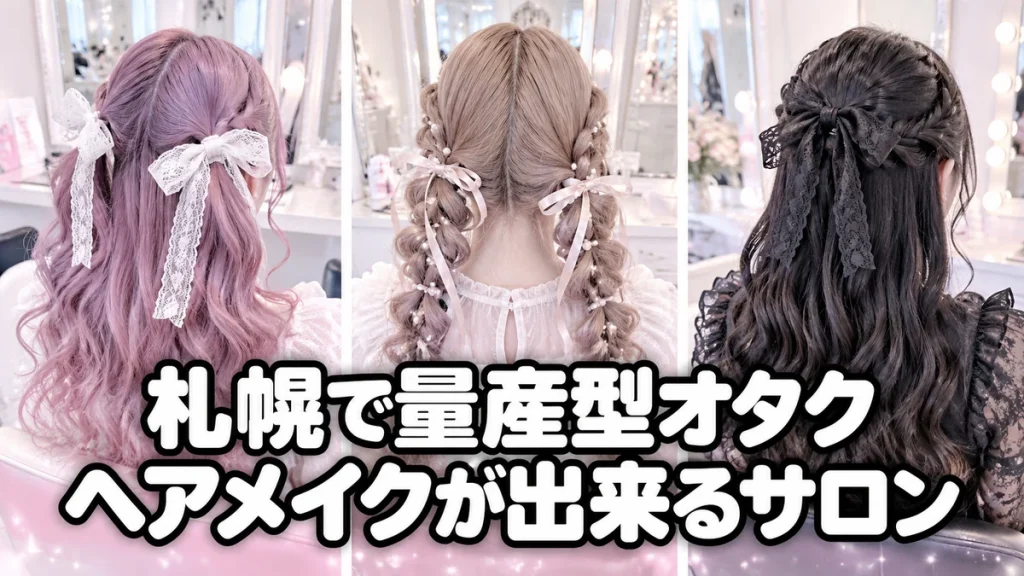 札幌で量産型オタクヘアメイクが出来るサロン（イメージ）